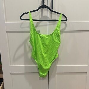 SKIMS Bright Green One-Piece Swimsuit
